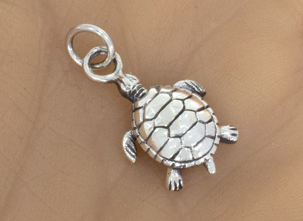 Silberanhänger Schildkröte