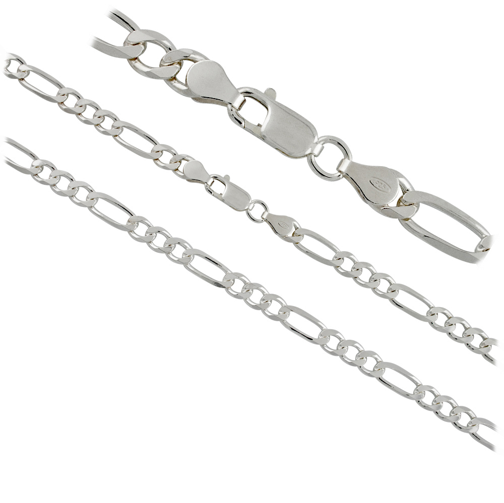 Figarokette Halskette Silber 925, K-FIG150