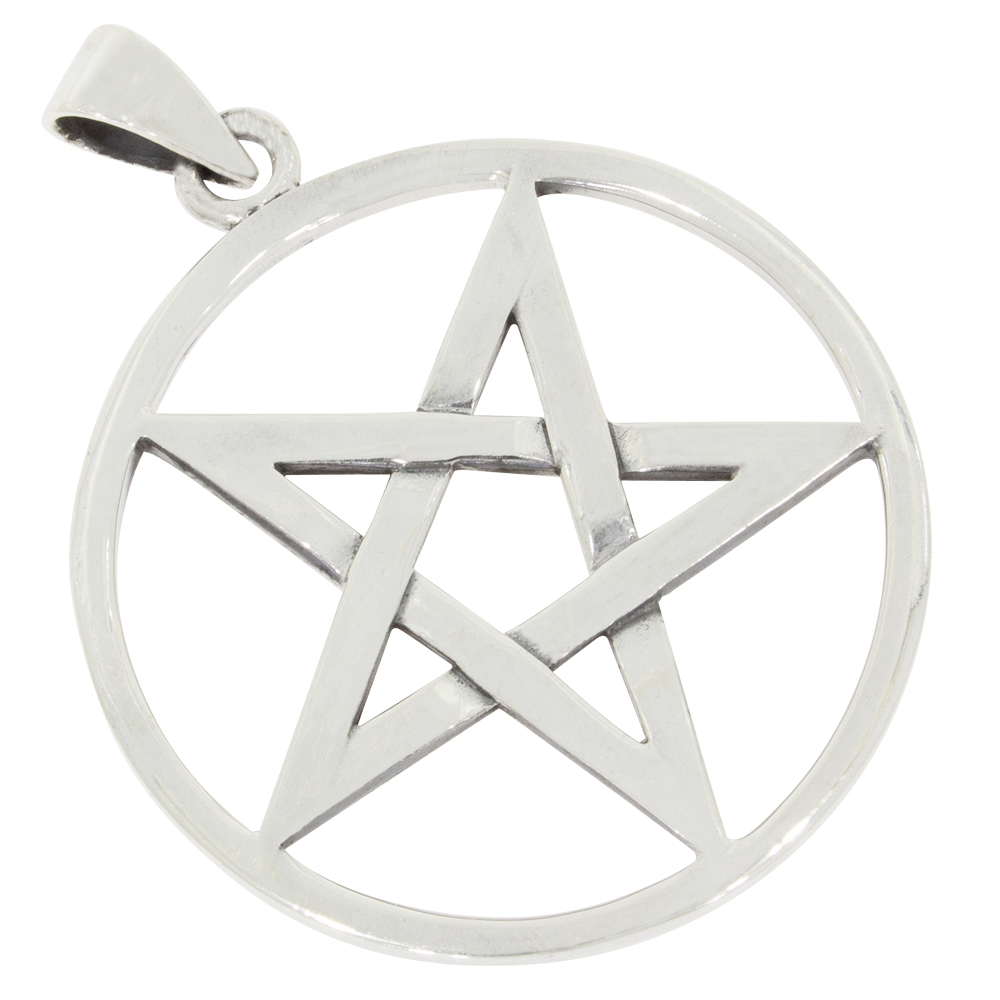 Pentagramm Kettenanhänger Silber 925 