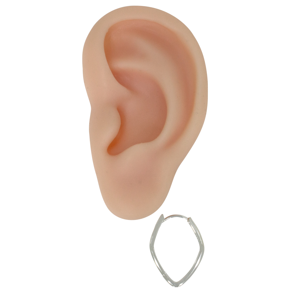 Stylische Ohrringe Silber 925, J09