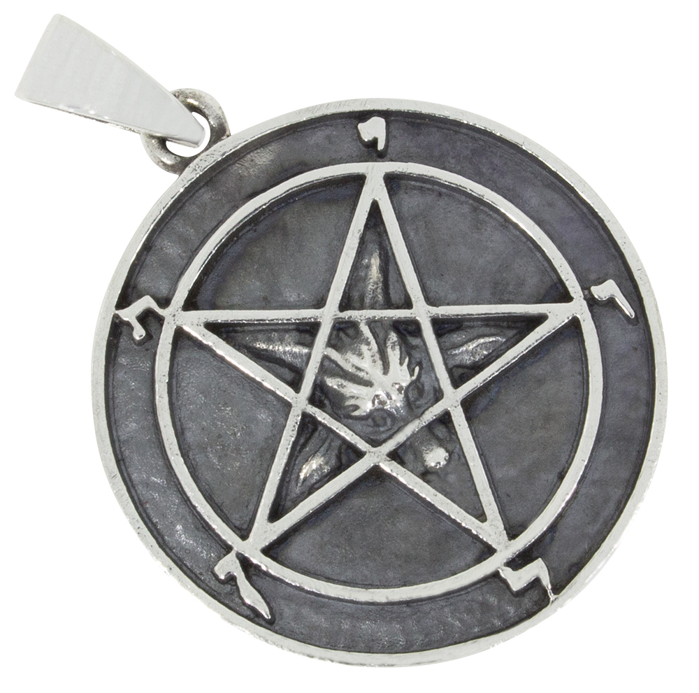 Baphomet Pentagramm Anhänger Silber 925