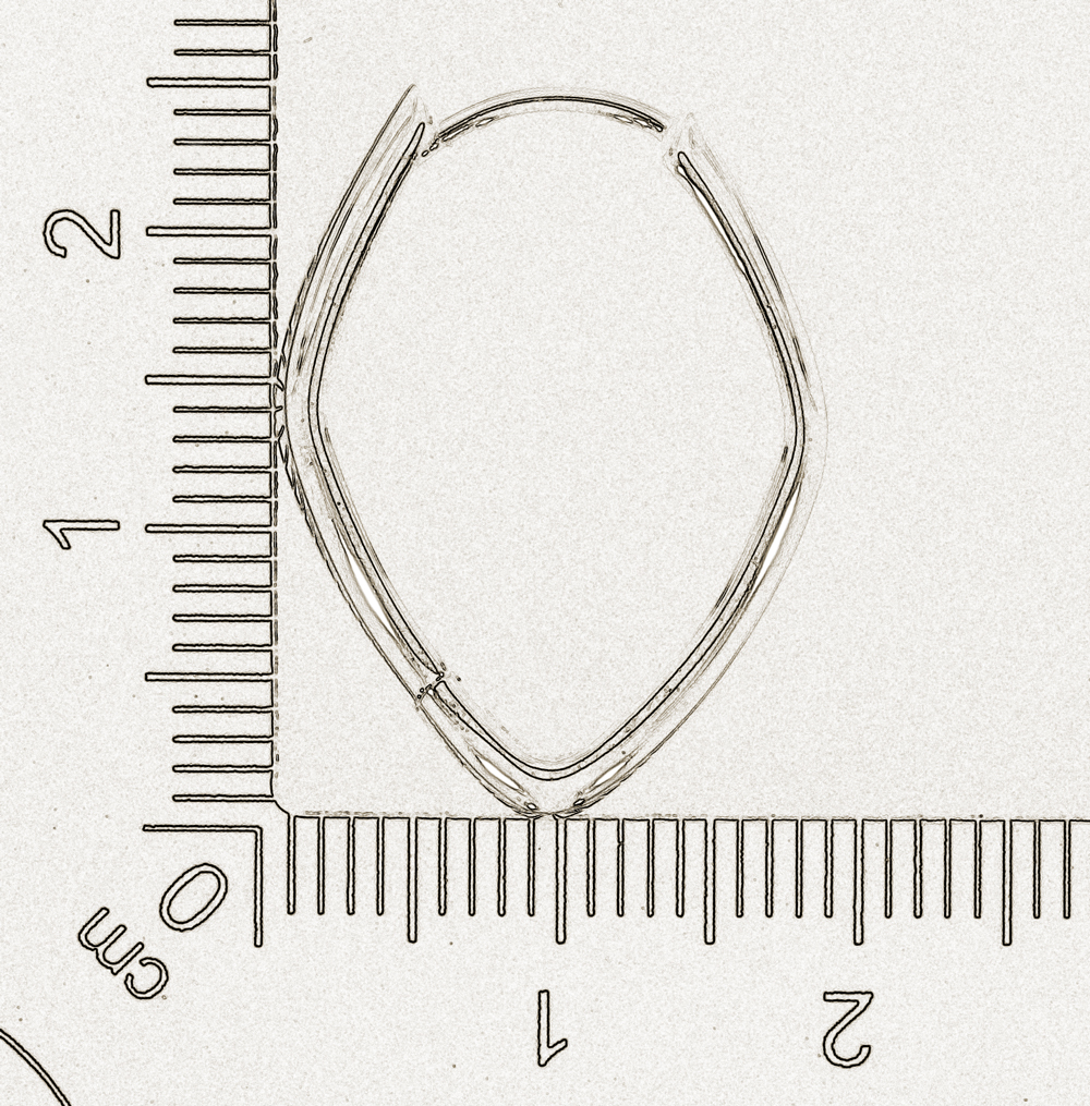 Stylische Ohrringe Silber 925, J09