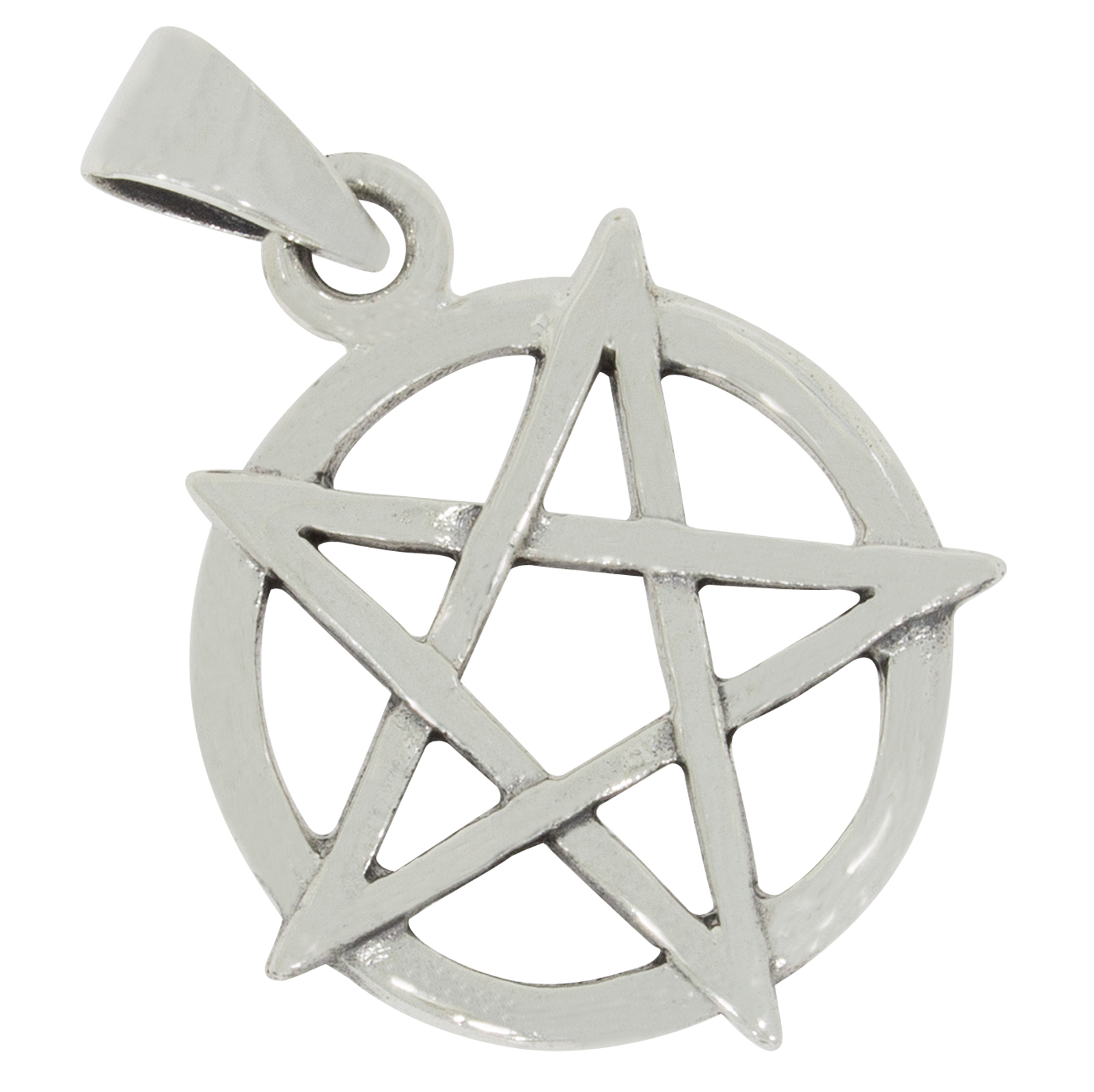 Kettenanhänger Pentagramm Silber 925, A-B345-1