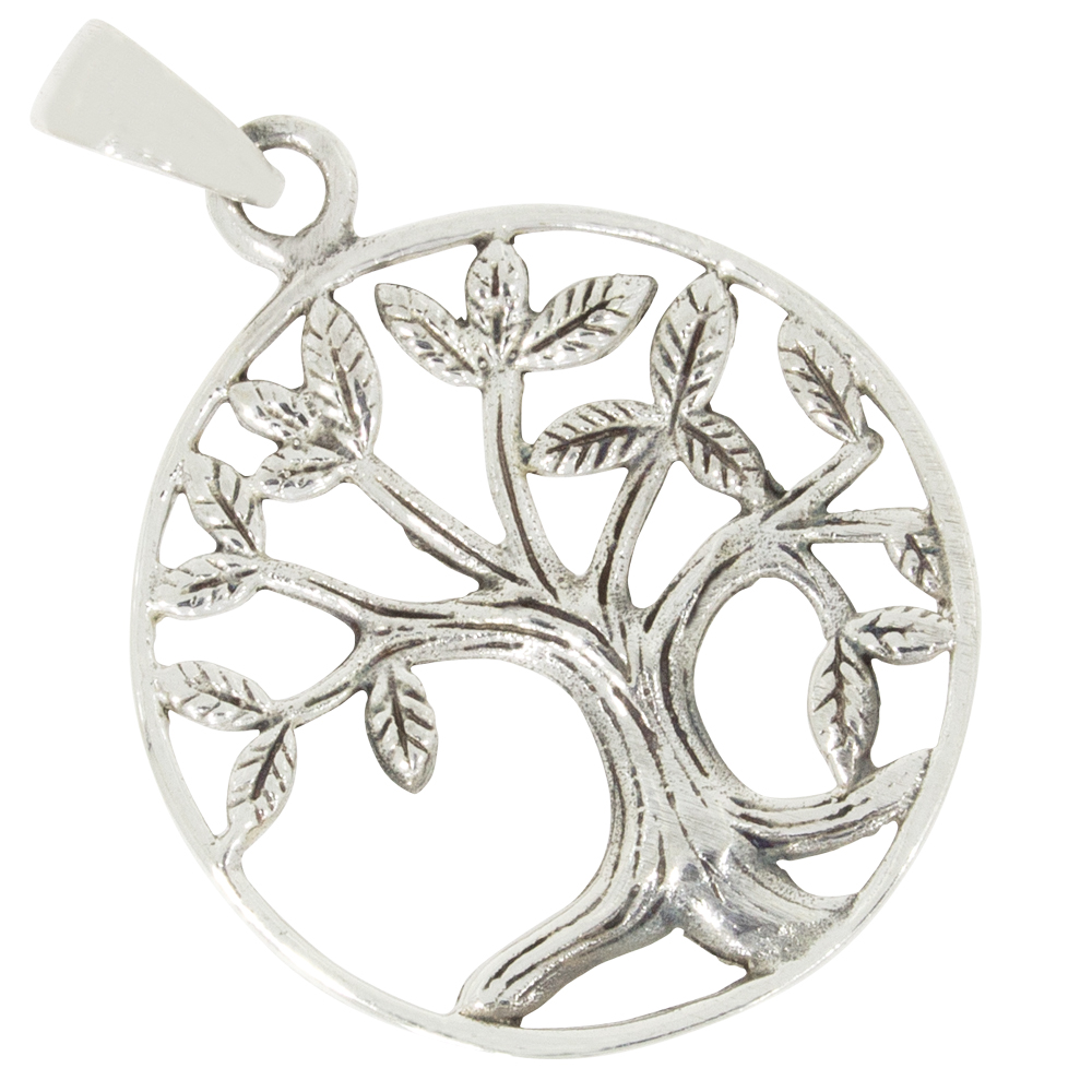 Filigraner Kettenanhänger Baum des Lebens Silber 925