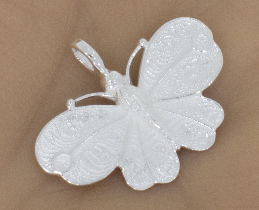 Silberanhänger Schmetterling