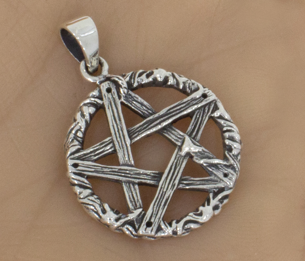 Silberanhänger Pentagramm
