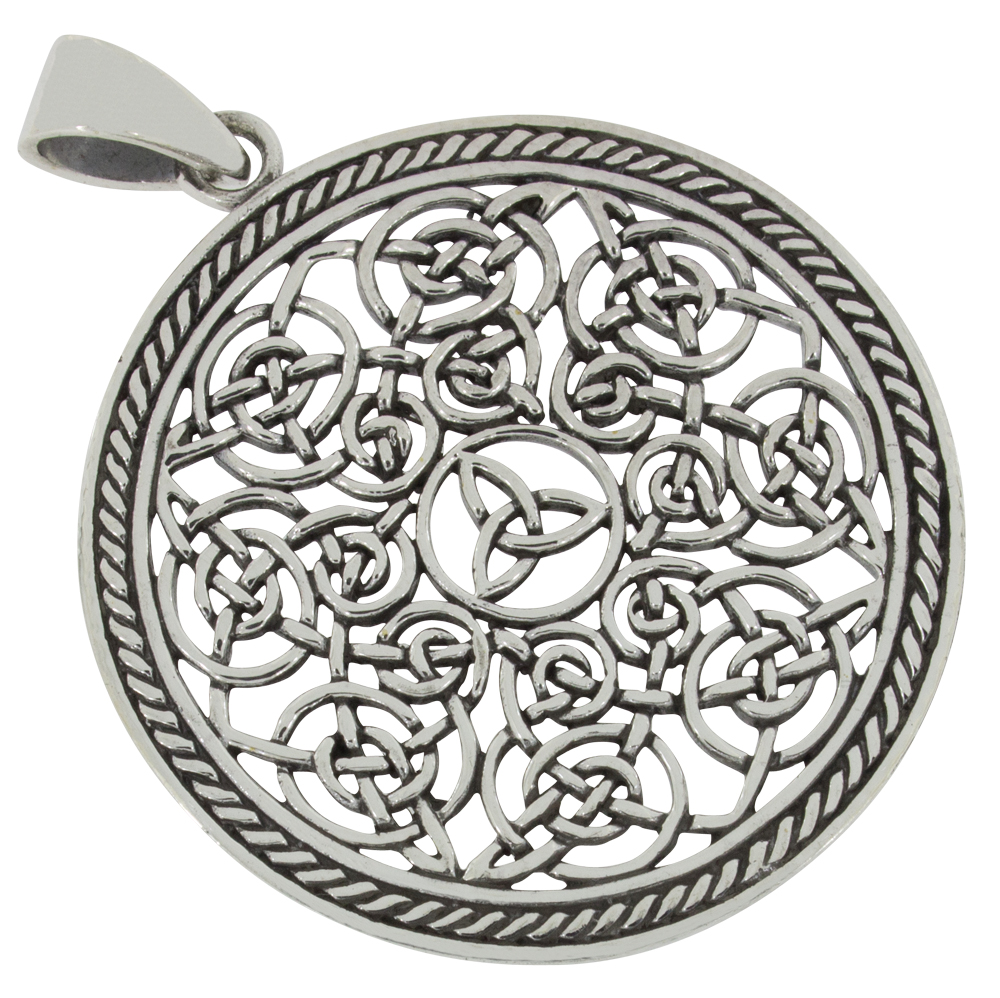 Keltischer Knoten, großer Anhänger Silber 925