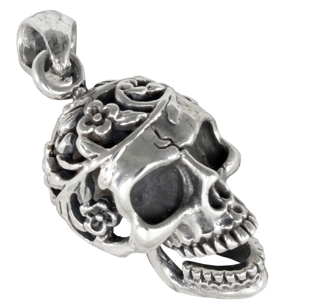 Skull, Totenkopf Anhänger Silber 925