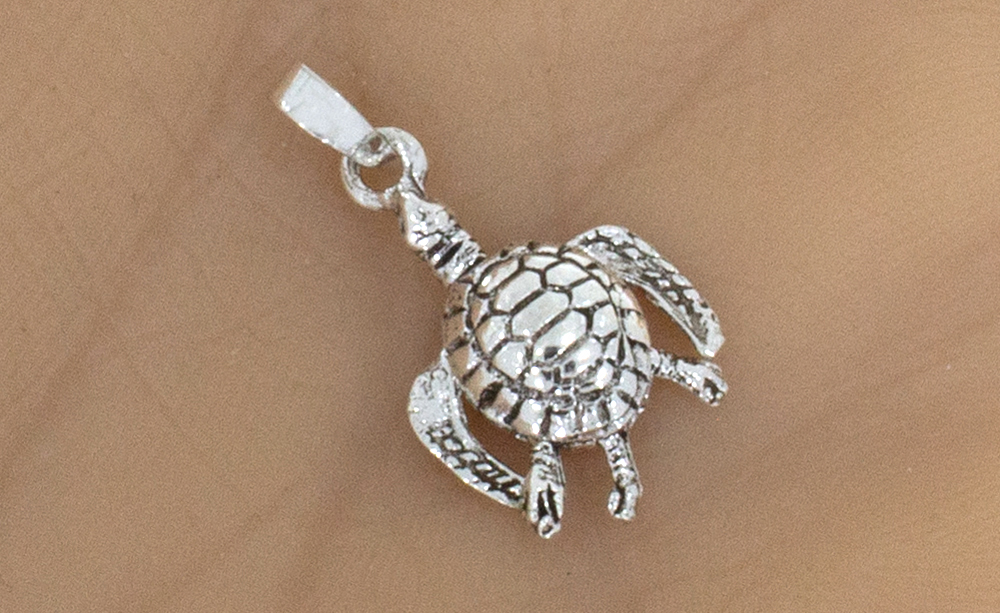 Silberanhänger kleine Schildkröte
