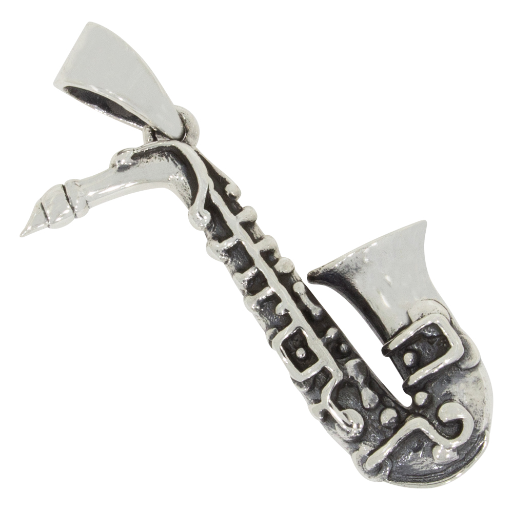 Saxophon Anhänger Silber 925