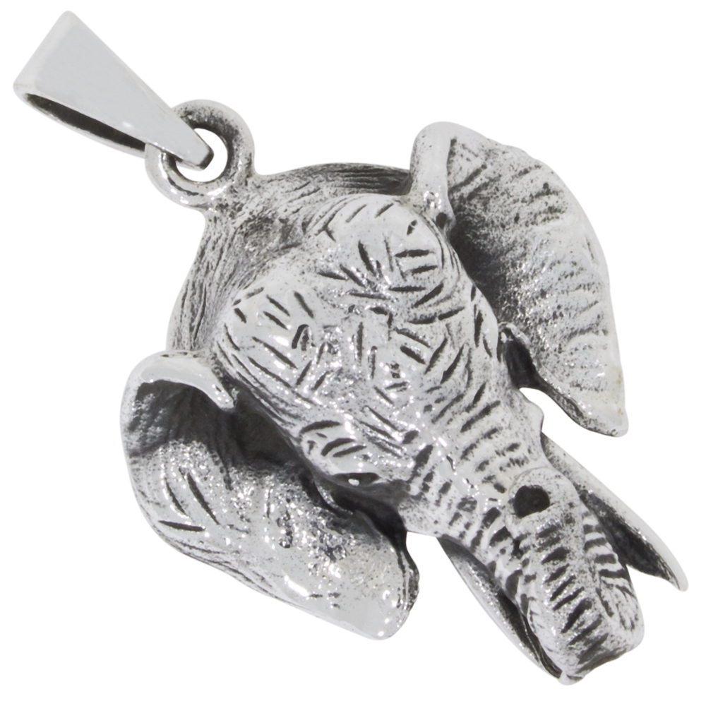 Elefantenkopf Anhänger Silber 925