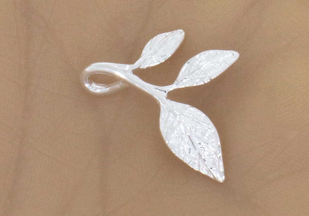Silberanhänger Blätter