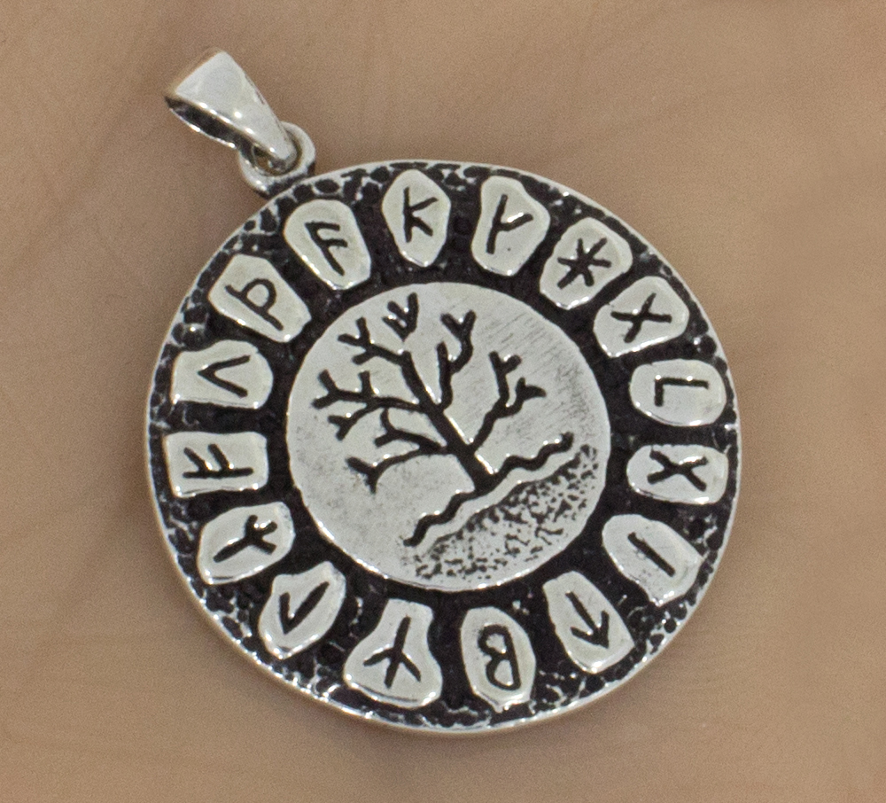 Silberanhänger Runen Lebensbaum