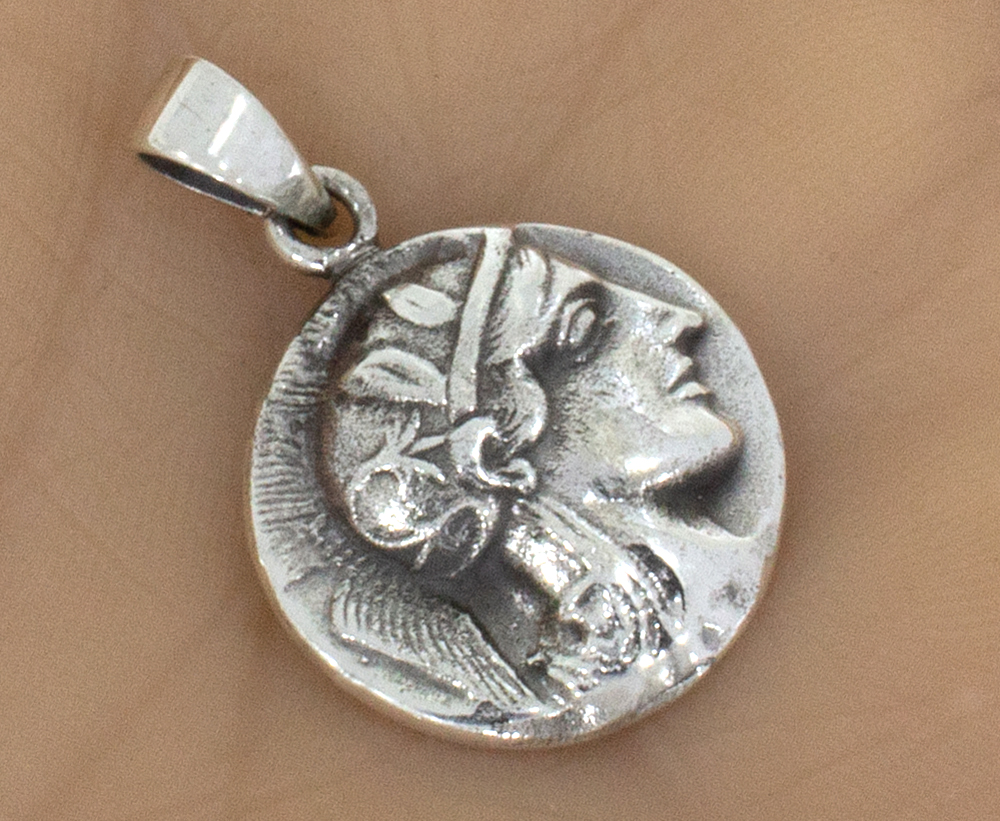 Silberanhänger Münze