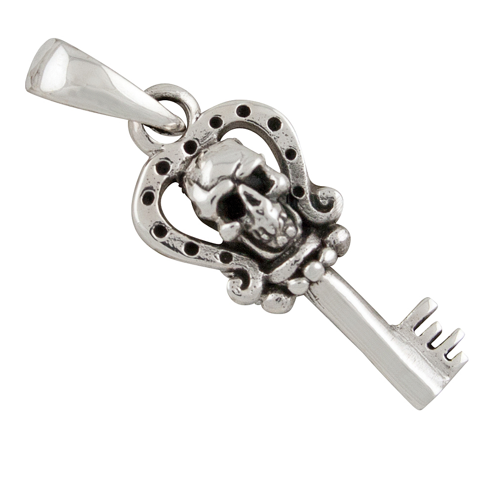Schlüssel Skull Anhänger Silber 925