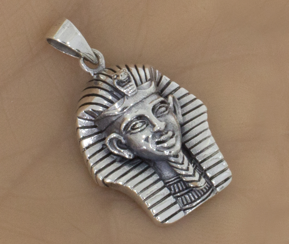 Silberanhänger Pharao Tutanchamun
